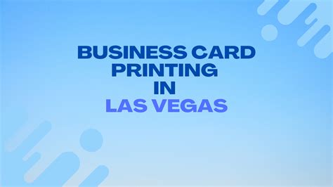 Business Card Las Vegas .